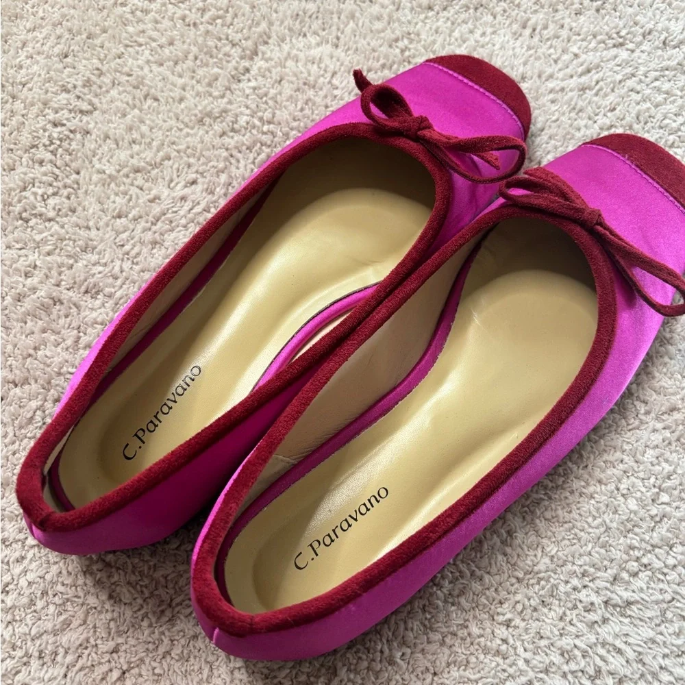 NWOT C.Paravano Cap-Toe Ballet Flats Elena - Picture 11 of 13